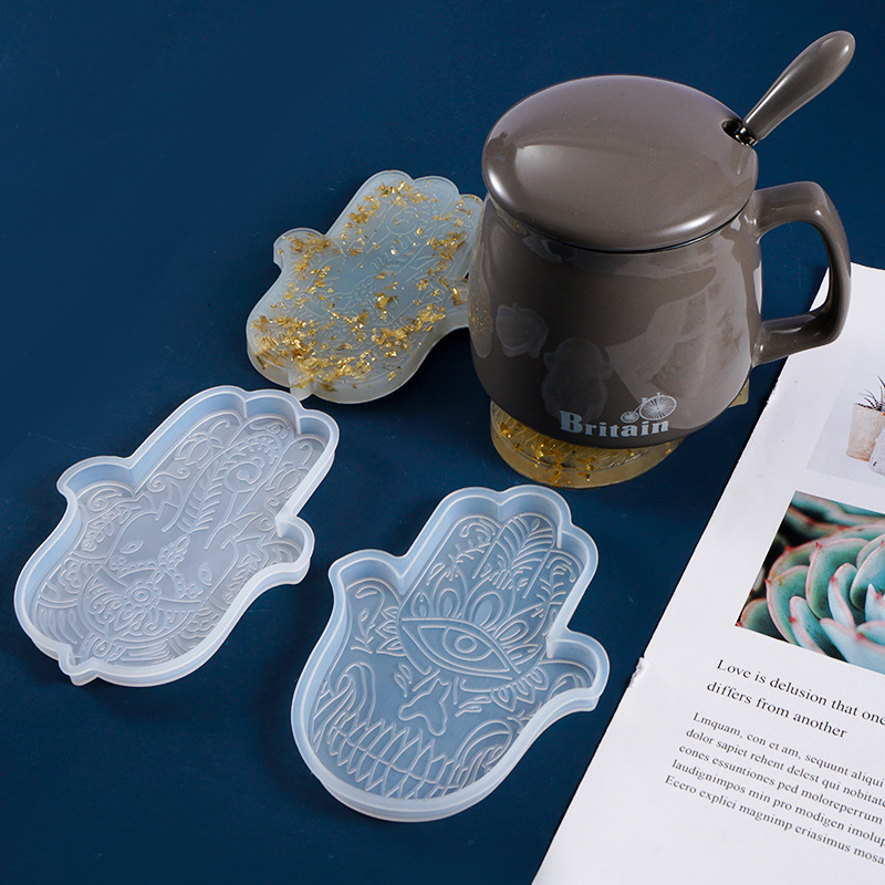 Resin Art Epoxy - 1 Cái DIY Coaster Tay Fatima
