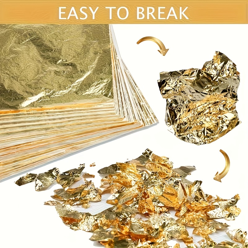 Resin Art For Wedding Gift - Set of 100Pcs Imitation Gold Foil