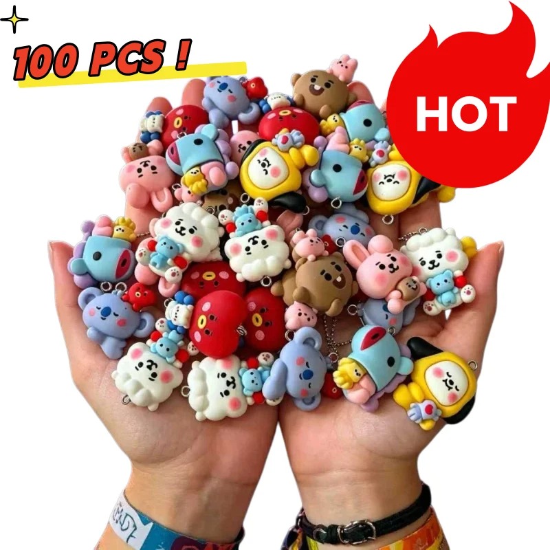 Resin Art Supplies Near Me - 7pcs BT21 Resin Cartoon Charm DIY