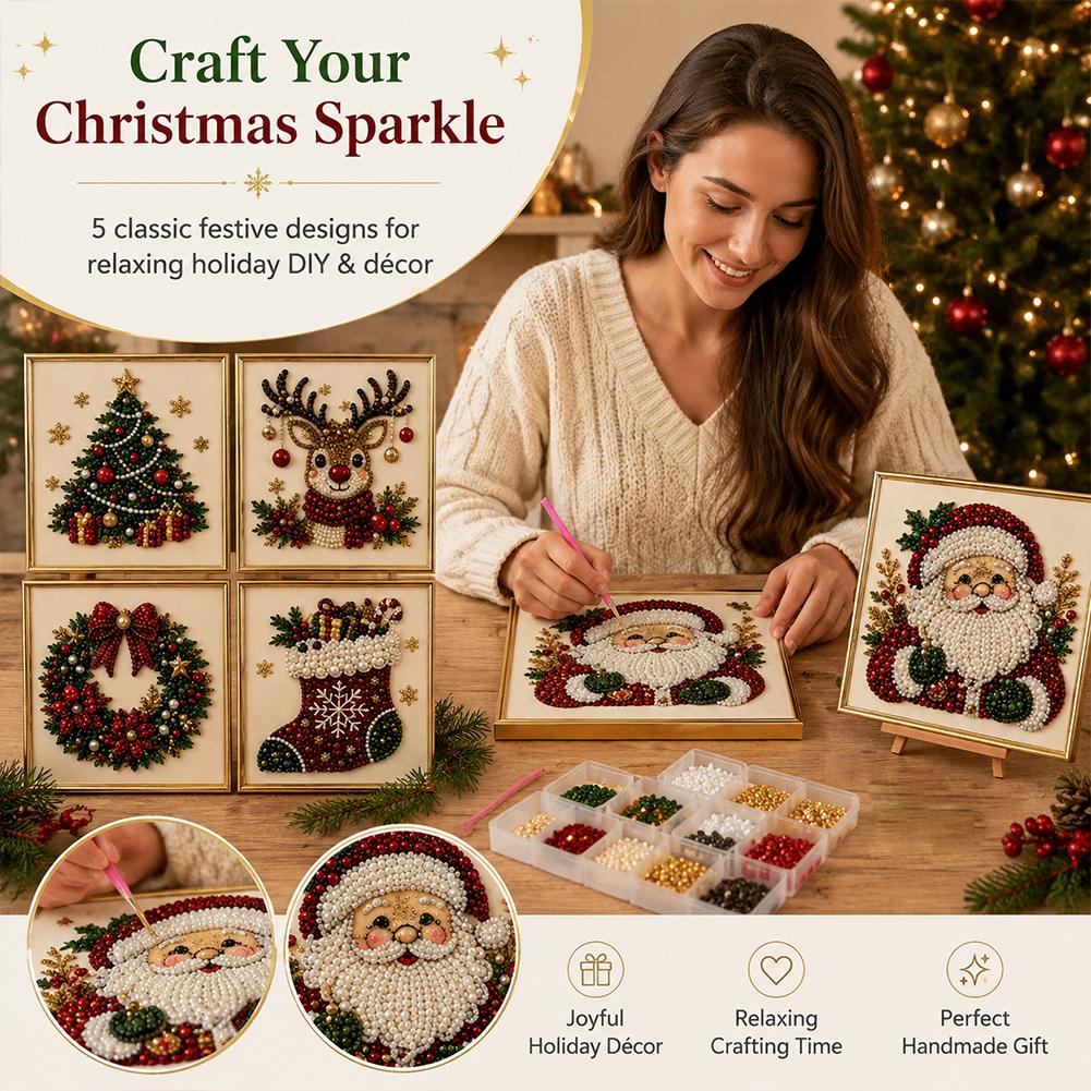 Christmas Santa Claus Pearl Ar - đánh giá và giá Resin Art Kit