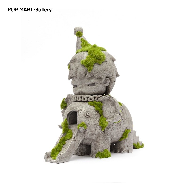 POP MART Hirono Elephant Slide - đánh giá và giá Resin Art Sculptures