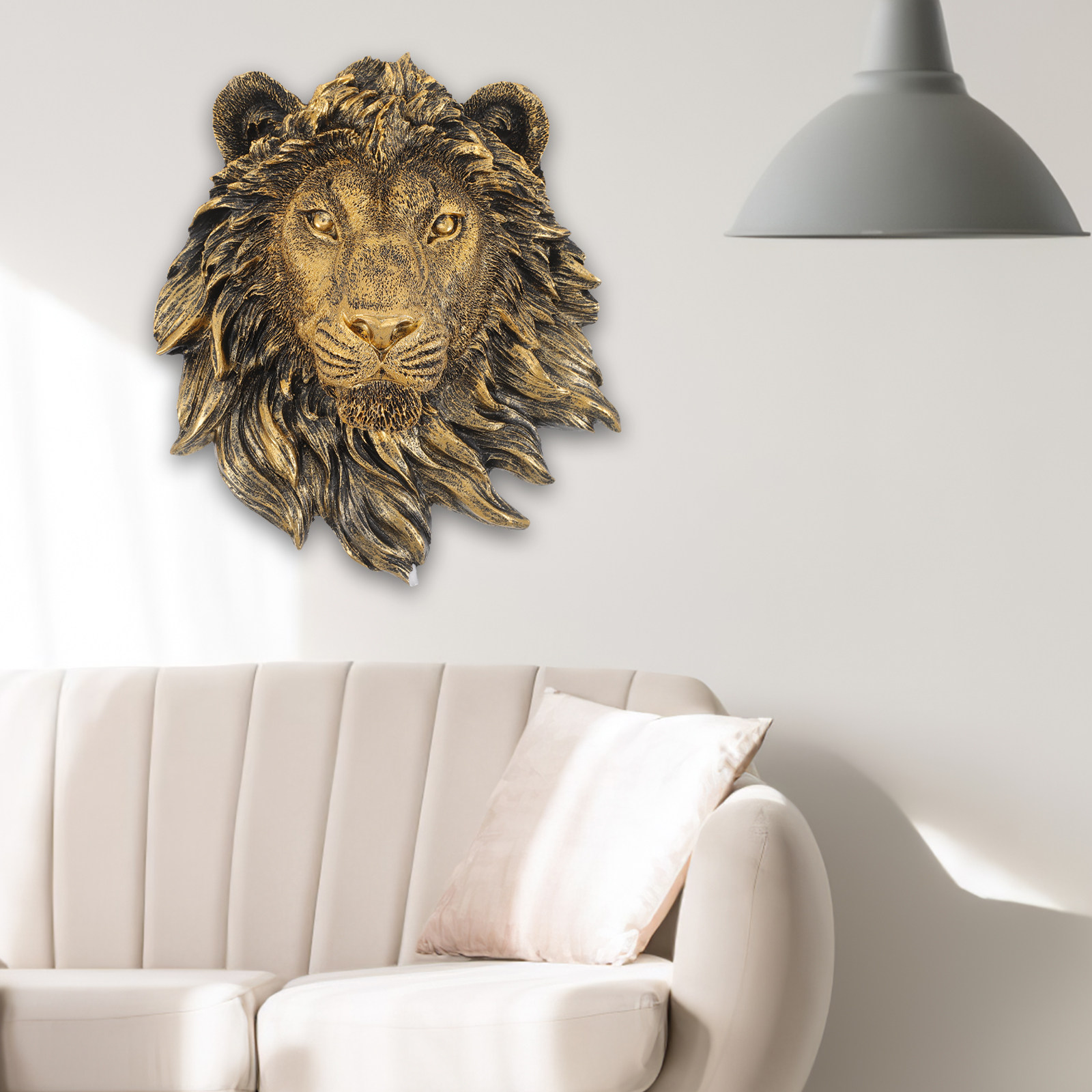 Imitation Lion Wall Decor Resi - đánh giá và giá Resin Art Sculptures