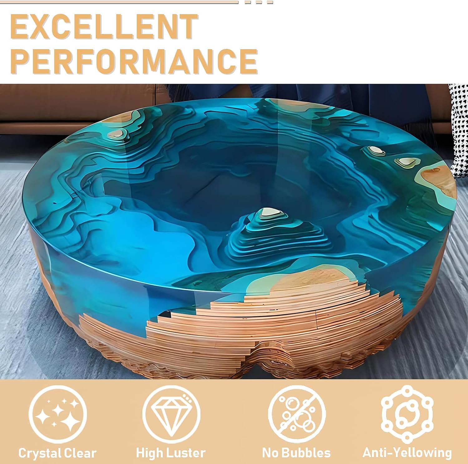 17.6oz/33.8oz AB Resin Epoxy G - đánh giá và giá Resin Art Epoxy