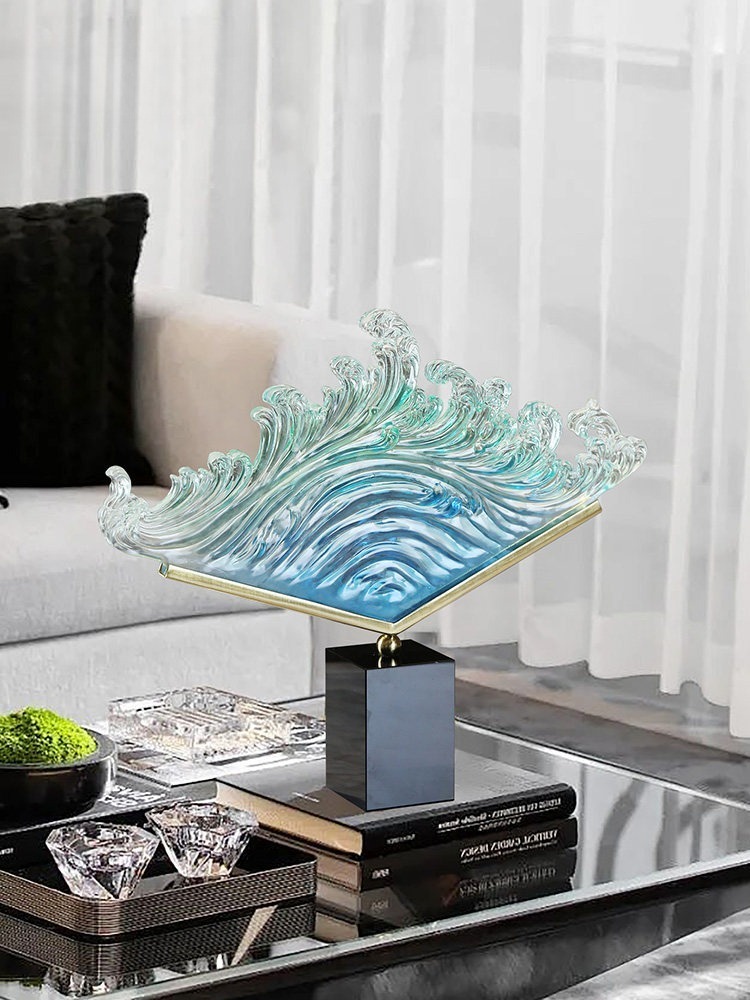 Transparent Gradient Ocean Wav - đánh giá và giá Resin Art For Wedding Gift