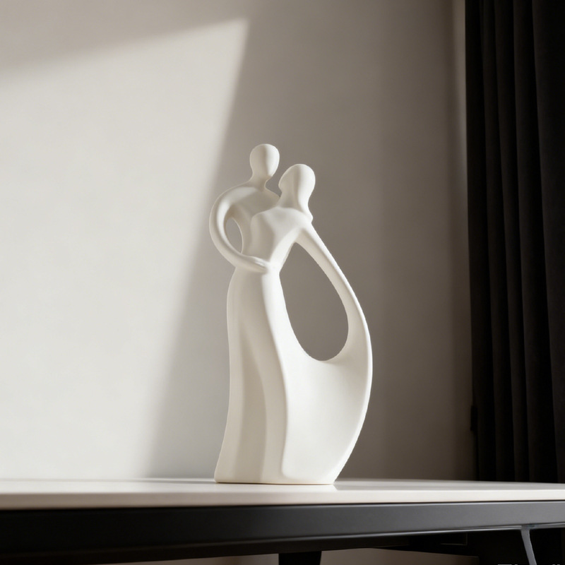 Nordic Ceramic Couple Hugging  - đánh giá và giá Resin Art For Wedding Gift